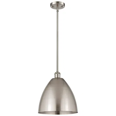 Innovations Lighting Ballston Bristol 12" Wide Brushed Satin Nickel Mini Pendant