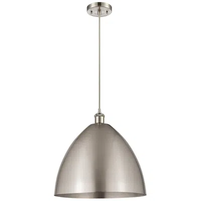 Innovations Lighting Ballston Bristol 16" Satin Nickel Led Pendant