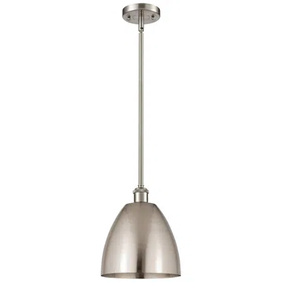 Innovations Lighting Ballston Bristol 9" Wide Brushed Satin Nickel Mini Pendant