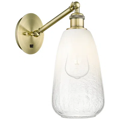 Innovations Lighting Ballston Brookhaven Almond 13"h Brass Swivel Sconce With Opal Shade