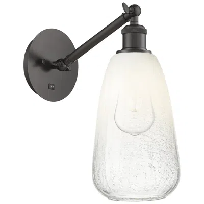 Innovations Lighting Ballston Brookhaven Almond 13"h Oiled Bronze Swivel Sconce W/ Opal Shade In Transparent