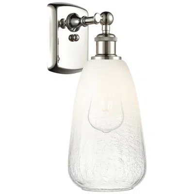 Innovations Lighting Ballston Brookhaven Almond 14"h Polished Nickel Sconce With Opal Shade