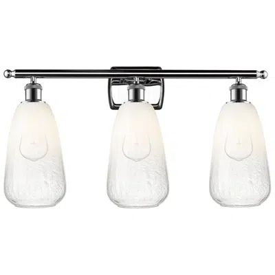 Innovations Lighting Ballston Brookhaven Almond 26"w 3-lt Chrome Bath Light W/ Opal Shade