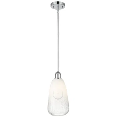 Innovations Lighting Ballston Brookhaven Almond 6"w Chrome Stem Mini Pendant W/ Opal Shade
