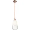 Innovations Lighting Ballston Brookhaven Almond 6"w Copper Stem Mini Pendant W/ Opal Shade In Gold