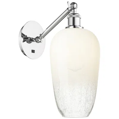 Innovations Lighting Ballston Brookhaven Flute 15"h Chrome Swivel Sconce W/ Opal Shade