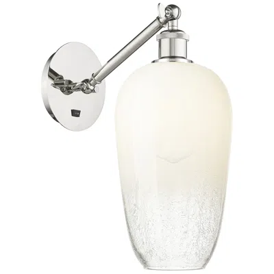 Innovations Lighting Ballston Brookhaven Flute 15"h Polished Nickel Swivel Sconce W/ Opal Shade