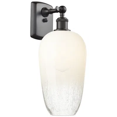 Innovations Lighting Ballston Brookhaven Flute 16"h Oil Rubbed Bronze Sconce W/ Opal Shade