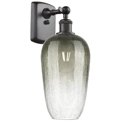 Innovations Lighting Ballston Brookhaven Flute 16"h Oil Rubbed Bronze Sconce W/ Slate Shade