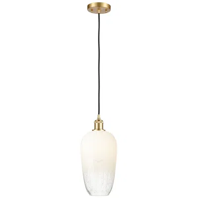 Innovations Lighting Ballston Brookhaven Flute 7"w Gold Cord Mini Pendant W/ Opal Shade