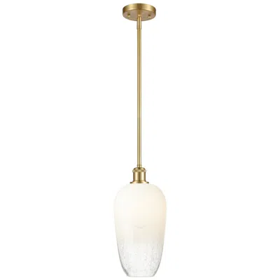 Innovations Lighting Ballston Brookhaven Flute 7"w Gold Stem Mini Pendant W/ Opal Shade