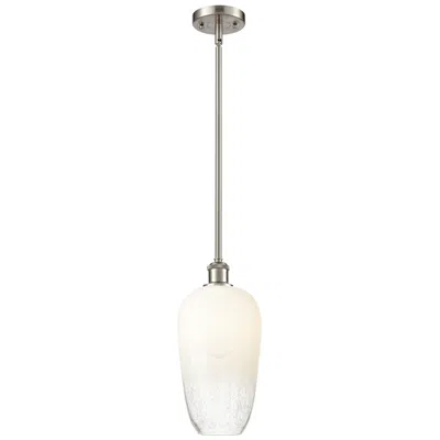 Innovations Lighting Ballston Brookhaven Flute 7"w Nickel Stem Pendant W/ Opal Shade