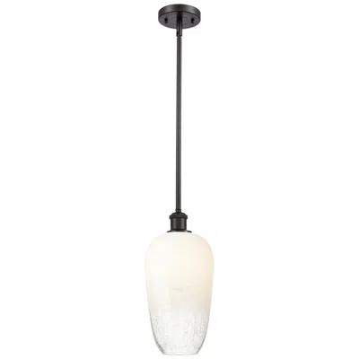 Innovations Lighting Ballston Brookhaven Flute 7"w Oiled Bronze Stem Pendant W/ Opal Shade