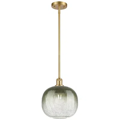 Innovations Lighting Ballston Brookhaven Sphere 11"w Gold Stem Mini Pendant W/ Slate Shade