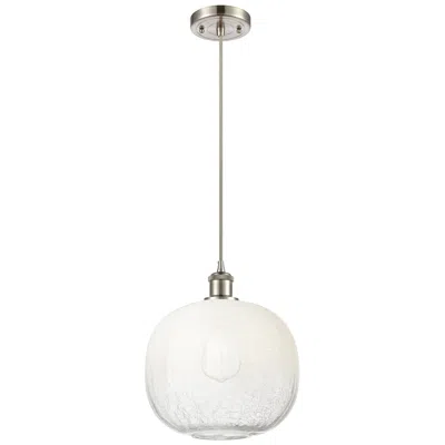 Innovations Lighting Ballston Brookhaven Sphere 11"w Nickel Cord Pendant W/ Opal Shade