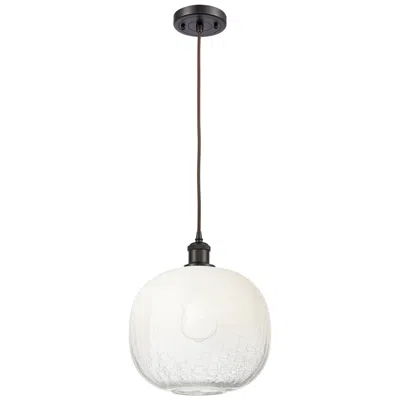 Innovations Lighting Ballston Brookhaven Sphere 11"w Oiled Bronze Cord Pendant W/ Opal Shade
