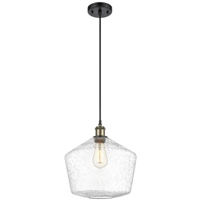Innovations Lighting Ballston Cindyrella 12" Wide Black Brass Corded Mini Pendant W/ Seedy