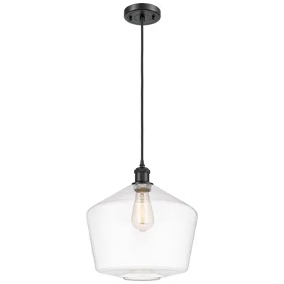 Innovations Lighting Ballston Cindyrella 12" Wide Matte Black Corded Mini Pendant W/ Clear