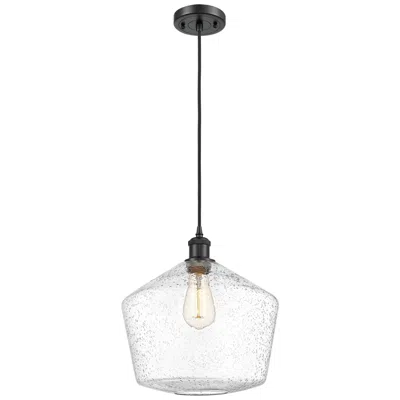 Innovations Lighting Ballston Cindyrella 12" Wide Matte Black Corded Mini Pendant W/ Seedy