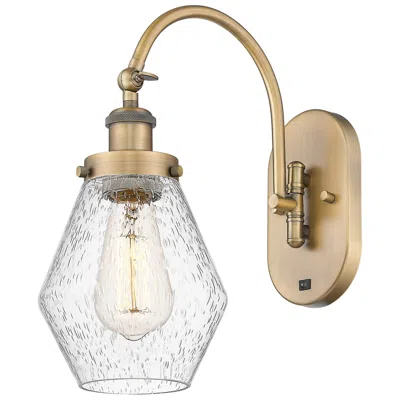 Innovations Lighting Ballston Cindyrella 14"h Brushed Brass Swiveling Sconce W/ Seedy Shade