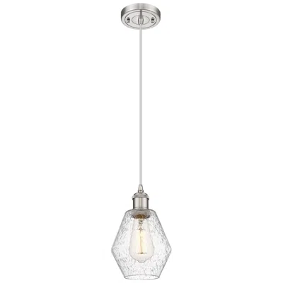 Innovations Lighting Ballston Cindyrella 6"w Brushed Nickel Corded Mini Pendant W/ Seedy Sh In Multi