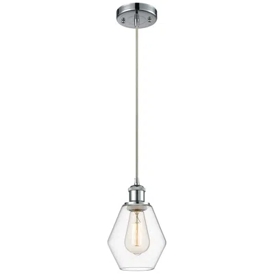 Innovations Lighting Ballston Cindyrella 6"w Polished Chrome Corded Mini Pendant W/ Clear S