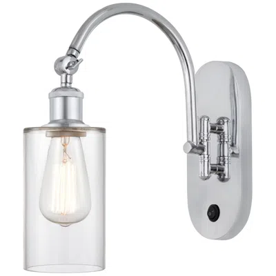 Innovations Lighting Ballston Clymer 5" Incandescent Sconce - Chrome Finish - Clear Shade