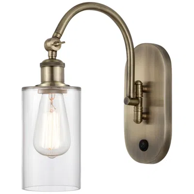 Innovations Lighting Ballston Clymer 5" Led Sconce - Brass Finish - Clear Shade