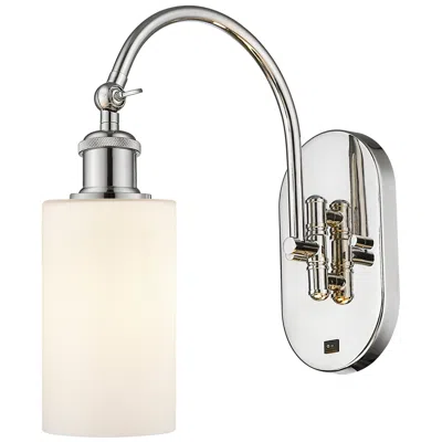 Innovations Lighting Ballston Clymer 5" Led Sconce - Nickel Finish - Matte White Shade