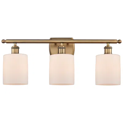 Innovations Lighting Ballston Cobbleskill 5" 3 Light 26" Led Bath Light - Brushed Bras