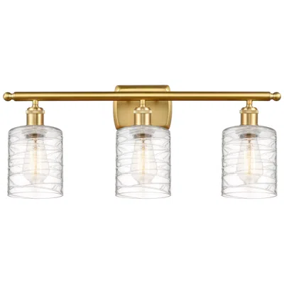 Innovations Lighting Ballston Cobbleskill 5" 3 Light 26" Led Bath Light - Gold - Deco