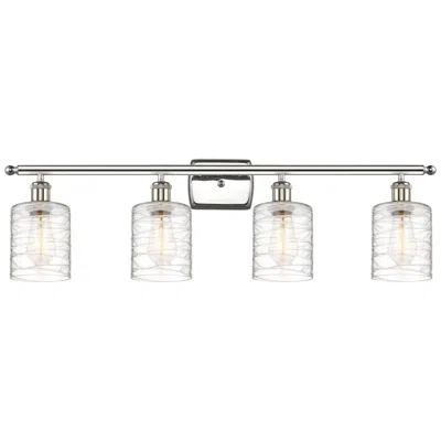 Innovations Lighting Ballston Cobbleskill 5" 4 Light 36" Led Bath Light - Nickel - Cle