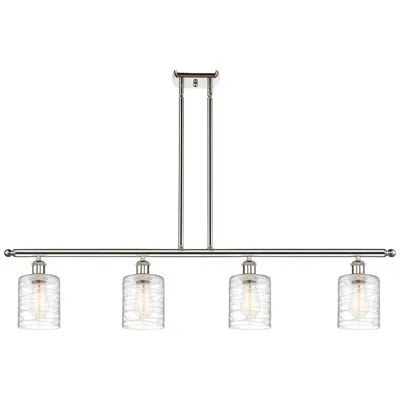 Innovations Lighting Ballston Cobbleskill 5" 4 Light 48" Led Island Light - Polished N