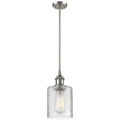 Innovations Lighting Ballston Cobbleskill 5" Brushed Satin Nickel Mini Pendant W/ Clear Sha