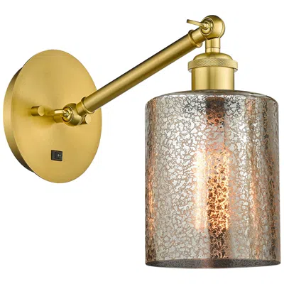Innovations Lighting Ballston Cobbleskill 5" Incandescent Sconce - Gold Finish - Mercury Sh