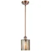 Innovations Lighting Ballston Cobbleskill 5" Led Mini Pendant - Antique Copper - Mercury Sh In Gold
