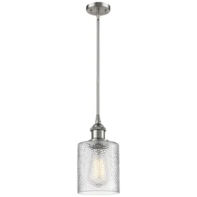 Innovations Lighting Ballston Cobbleskill 5" Led Mini Pendant - Brushed Satin Nickel - Clea