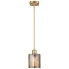 Innovations Lighting Ballston Cobbleskill 5" Satin Gold Mini Pendant W/ Mercury Shade In Gold