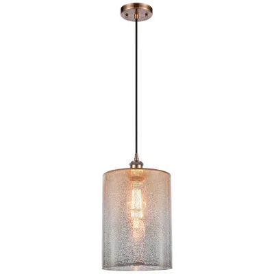 Innovations Lighting Ballston Cobbleskill 9" Led Mini Pendant - Antique Copper - Mercury Sh
