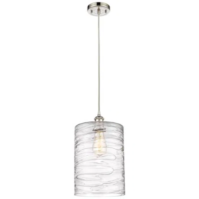 Innovations Lighting Ballston Cobbleskill 9" Polished Nickel Corded Mini Pendant W/ Deco Sh