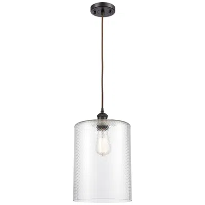 Innovations Lighting Ballston Cobbleskill 9" Wide Bronze Corded Mini Pendant W/ Clear Shade