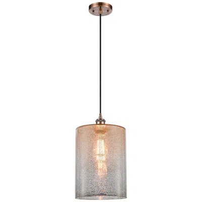 Innovations Lighting Ballston Cobbleskill 9" Wide Copper Corded Mini Pendant W/ Mercury Sha