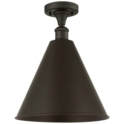 Innovations Lighting Ballston Cone  16" Led Semi-flush - Oil Rubbed Bronze - Oil Rubbed Bro