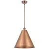 Innovations Lighting Ballston Cone 16"w Copper Led Pendant With Copper Shade In Gold
