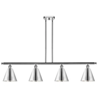 Innovations Lighting Ballston Cone 4 Light 48" Island Light - Polished Chrome  - Polished C In Silver