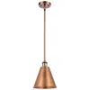 Innovations Lighting Ballston Cone 8" Wide Antique Copper Pendant With Antique Copper Shade In Gold