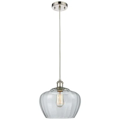 Innovations Lighting Ballston Fenton 11" Wide Polished Nickel Corded Mini Pendant W/ Clear