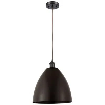 Innovations Lighting Ballston Metal Bristol 12"w Oil Rubbed Bronze Corded Mini Pendant