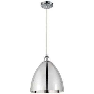 Innovations Lighting Ballston Metal Bristol 12"w Polished Chrome Corded Mini Pendant