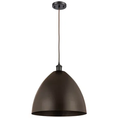 Innovations Lighting Ballston Metal Bristol 16"w Oil Rubbed Bronze Corded Mini Pendant